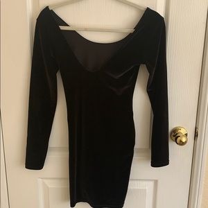 American Apparel black velvet dress